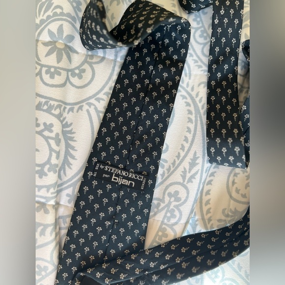 🌟 By Stefano Ricci per Bijan Silk Tie Gift for Him 💯 - Picture 1 of 5